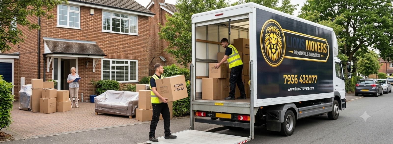 London house movers loading furniture