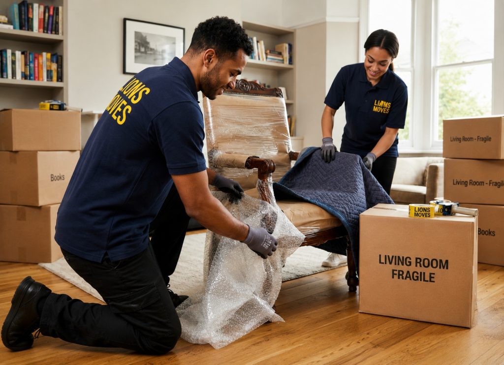 Moving boxes for East London removals