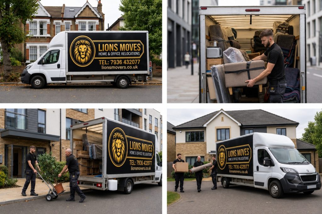 Moving furniture into Ashford home