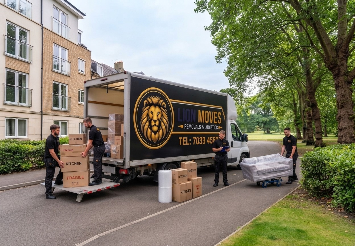 Flat removal movers with moving truck