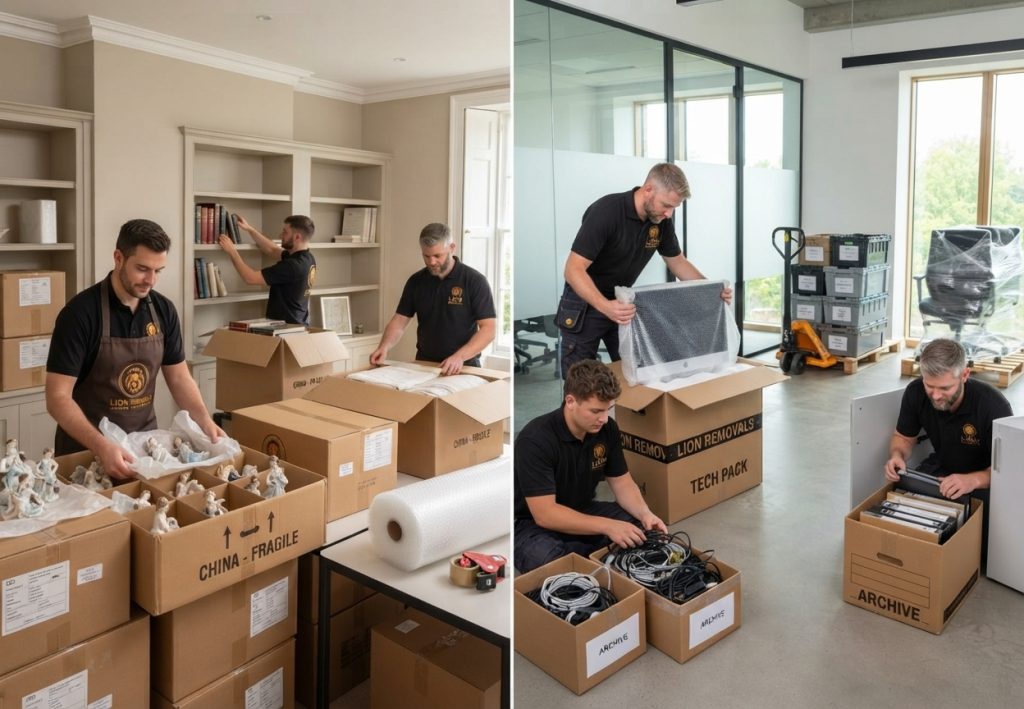 Professional Movers Providing Packing Services